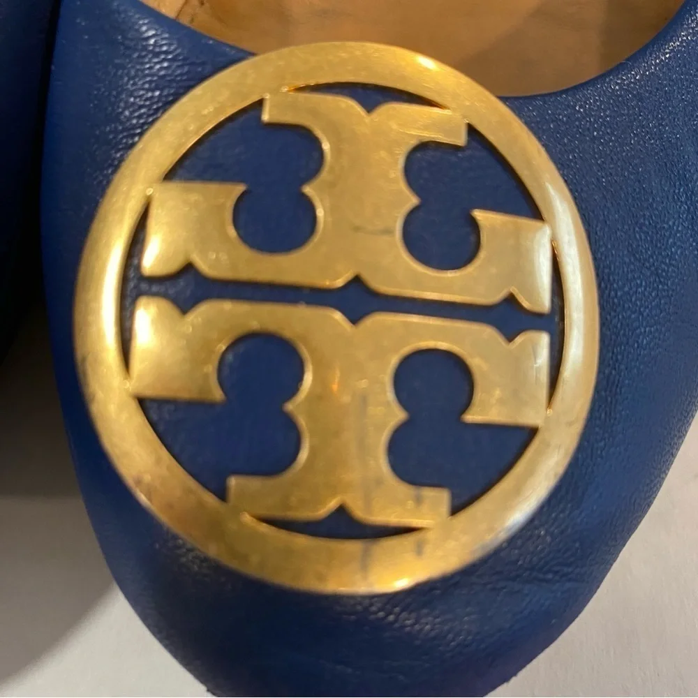 Tory Burch Blue Ballet Flats